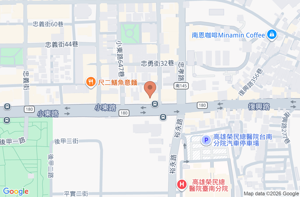 心永康身心精神科診所 位置地圖