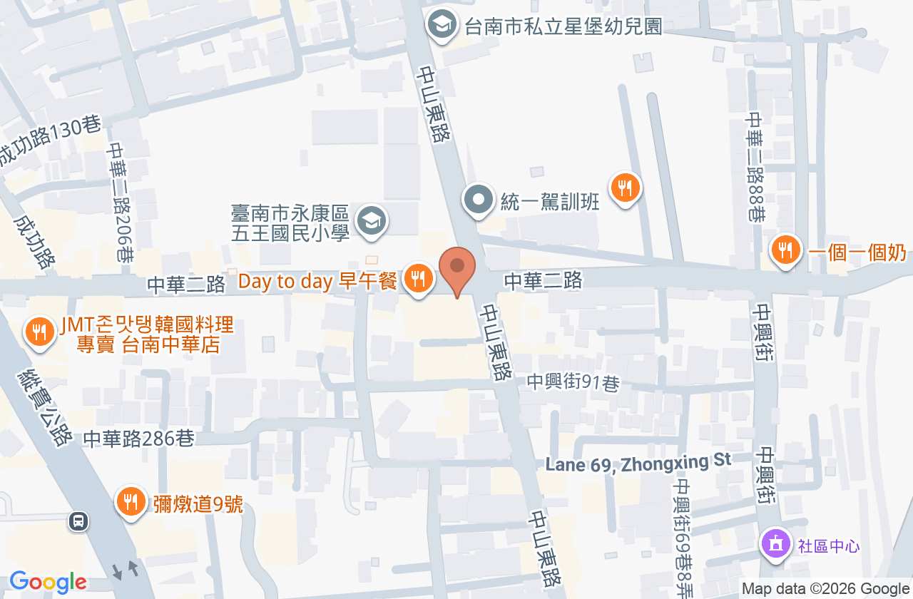 永康維格診所 位置地圖