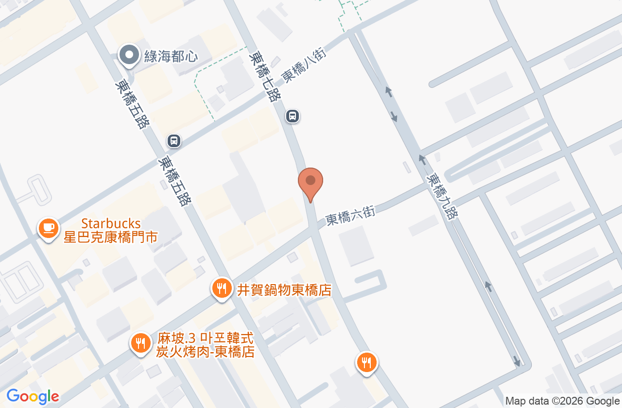 東橋身心診所 位置地圖