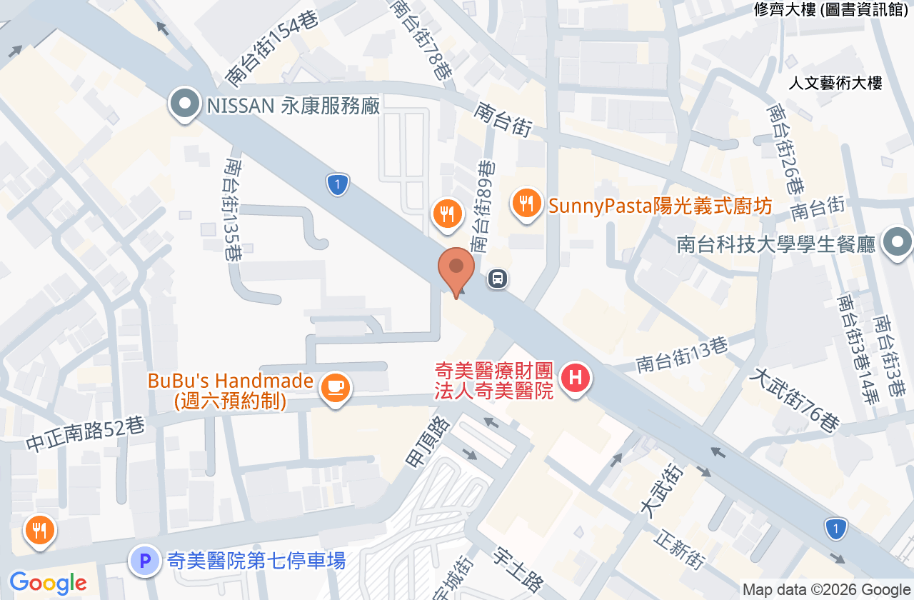藝群永康診所 位置地圖