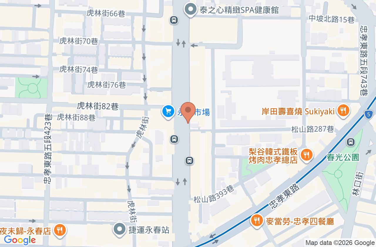 臺元牙醫診所 位置地圖