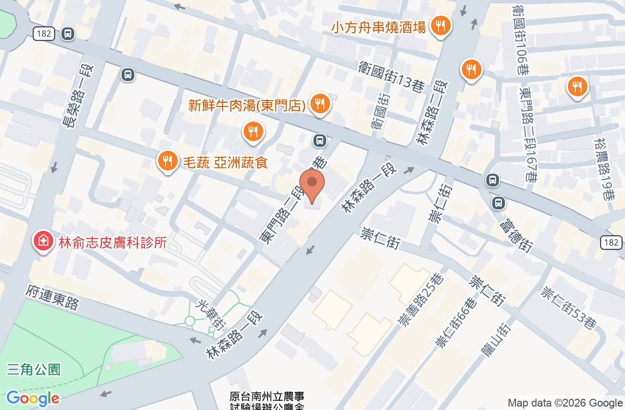 信合美眼科診所 位置地圖