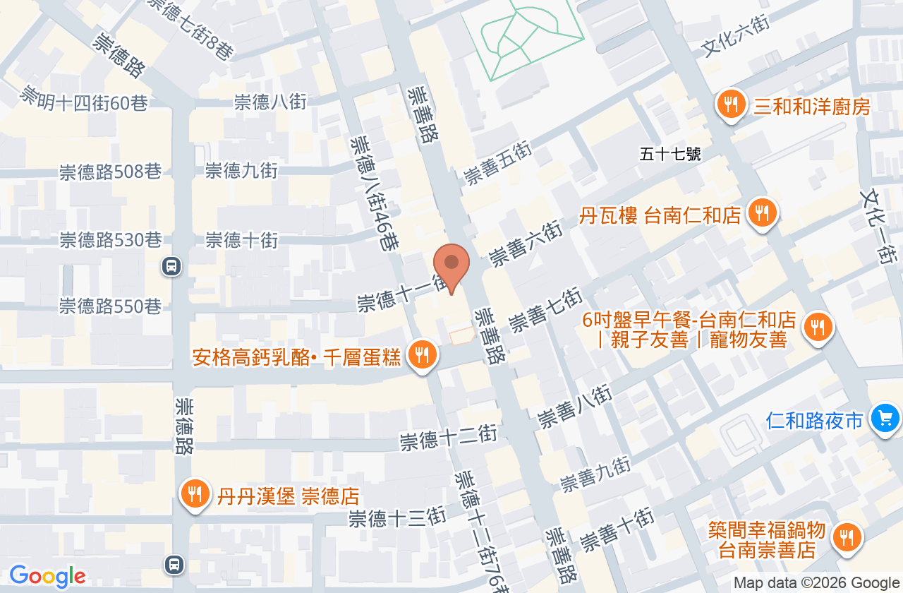 德安眼科崇善診所 位置地圖