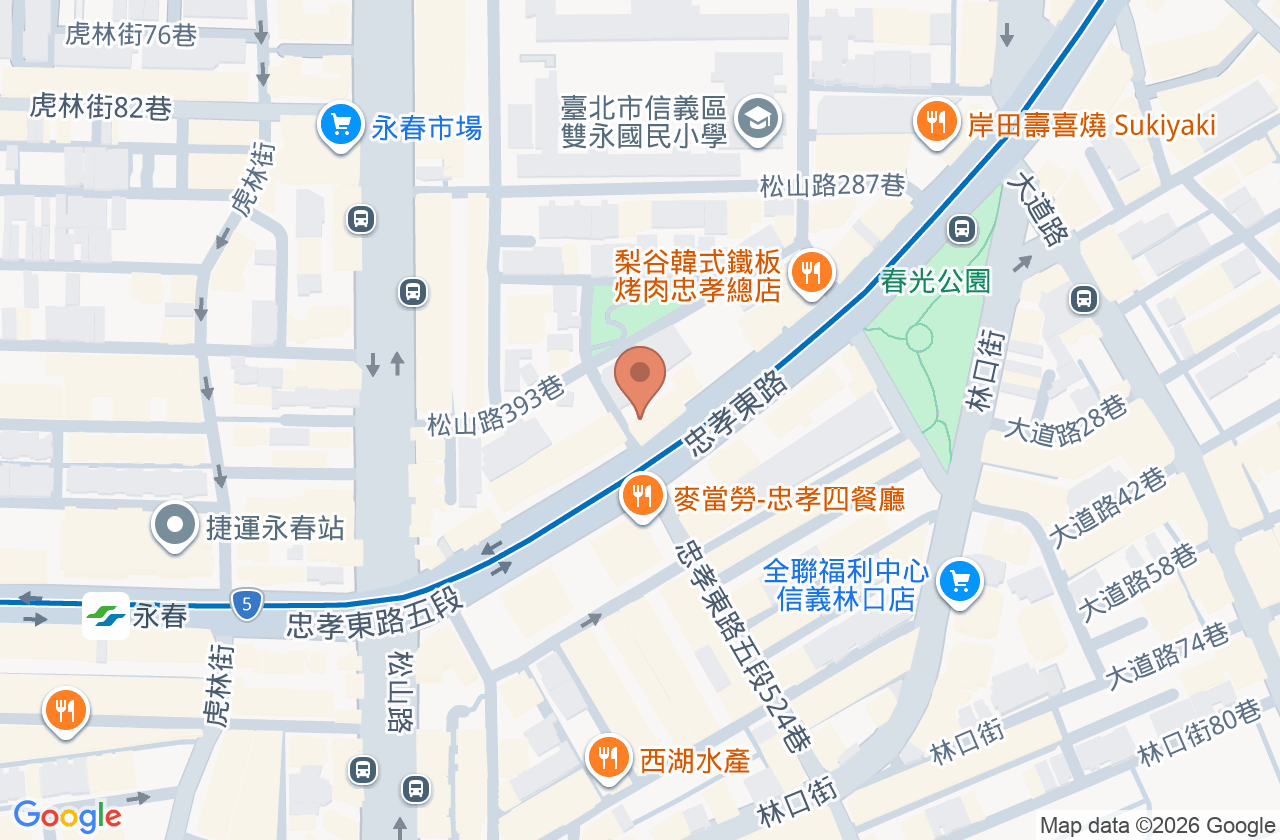 中光牙醫診所 位置地圖
