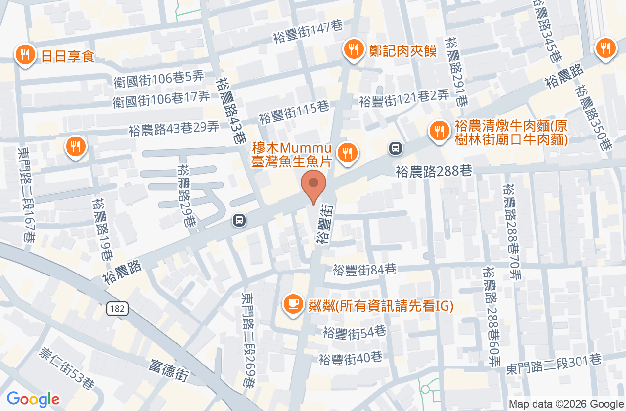心安耳鼻喉科診所 位置地圖