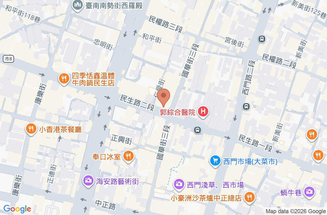 大學眼科診所 位置地圖