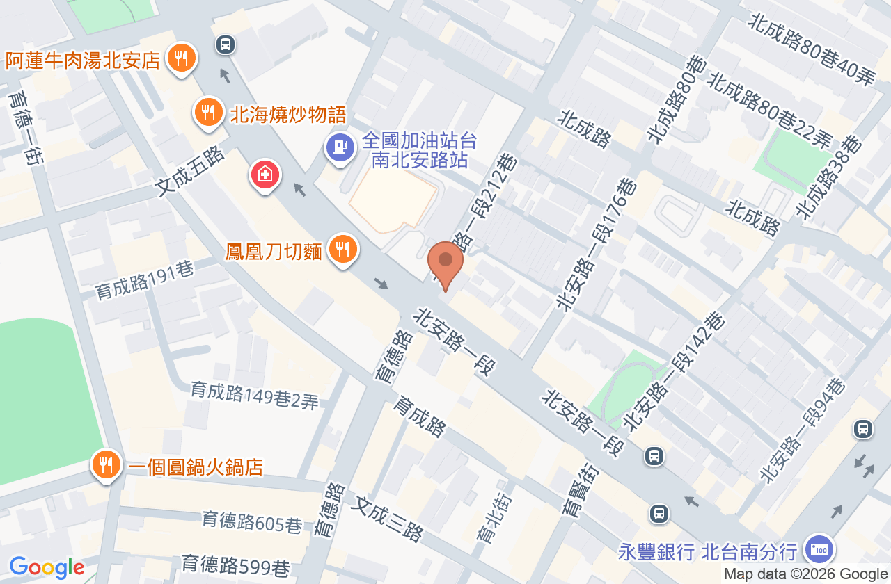 北安勤美皮膚科診所 位置地圖
