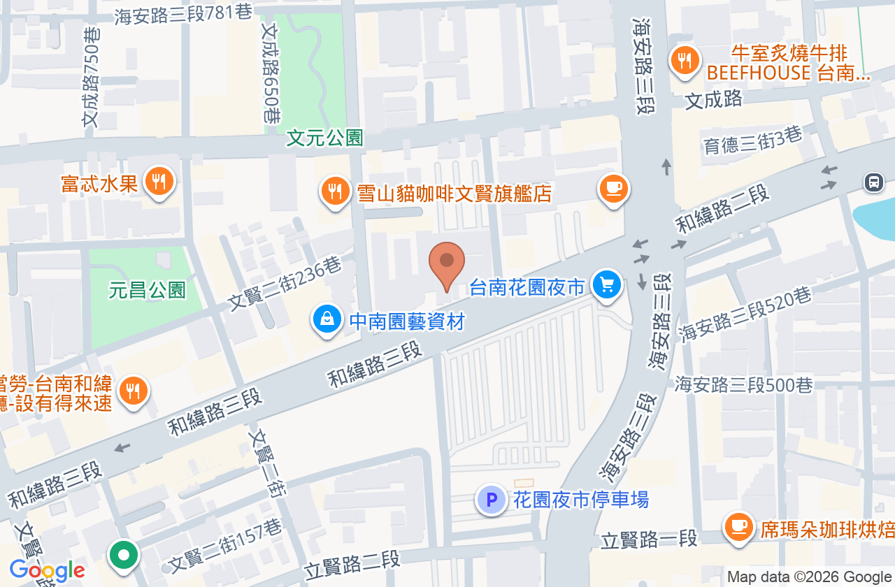 花園夜巿診所 位置地圖