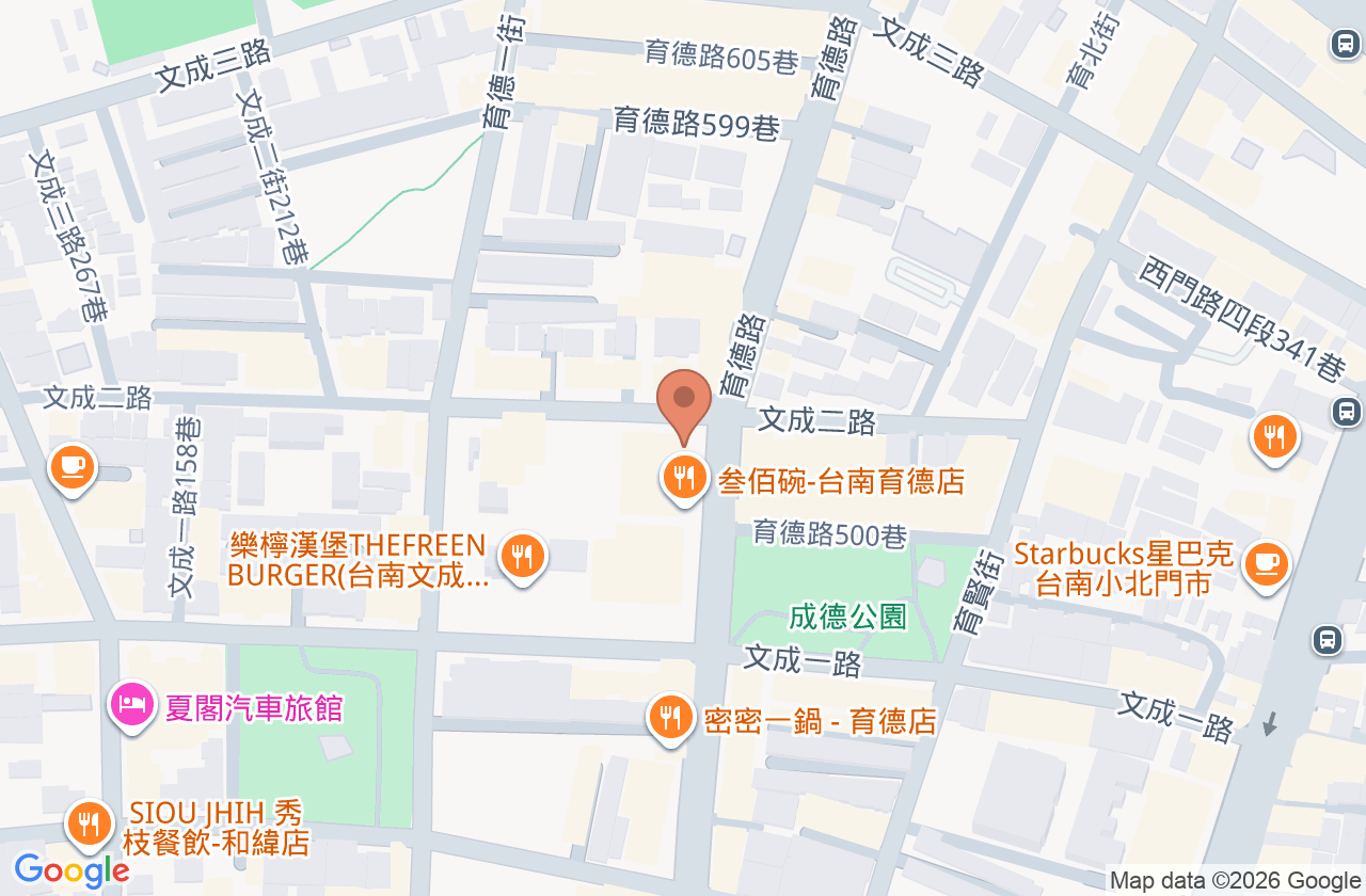 大北門讚診所 位置地圖