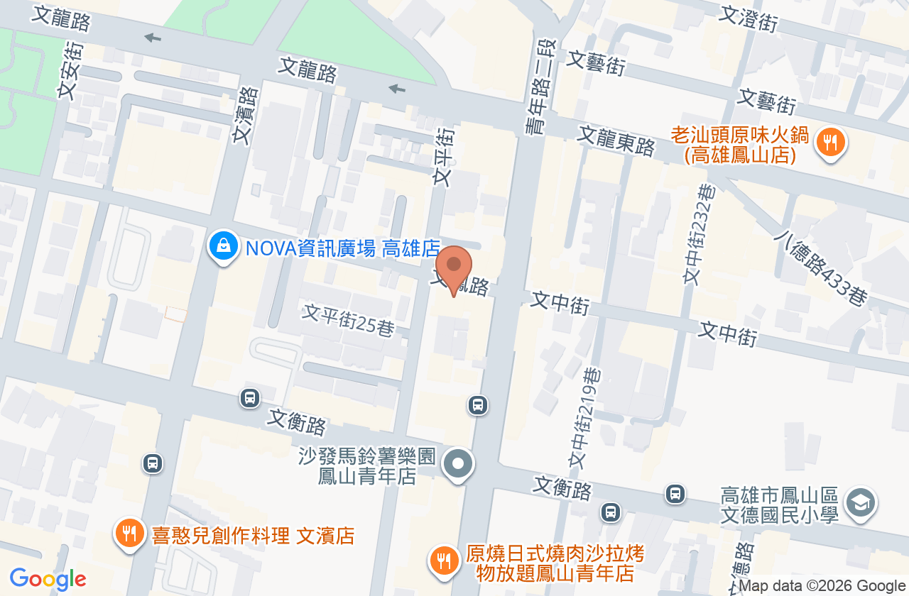 文鳳診所 位置地圖
