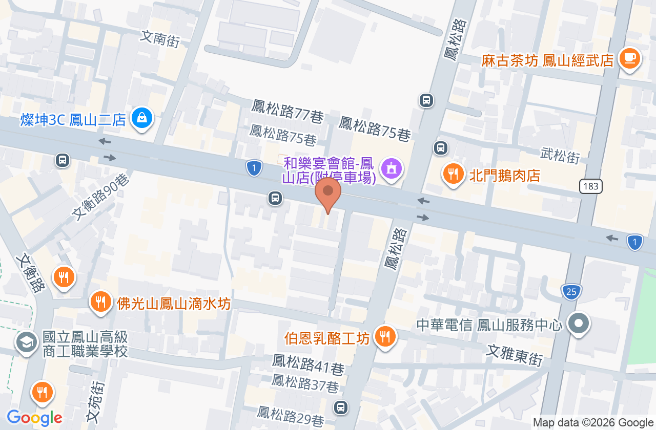 晨恩復健科診所 位置地圖