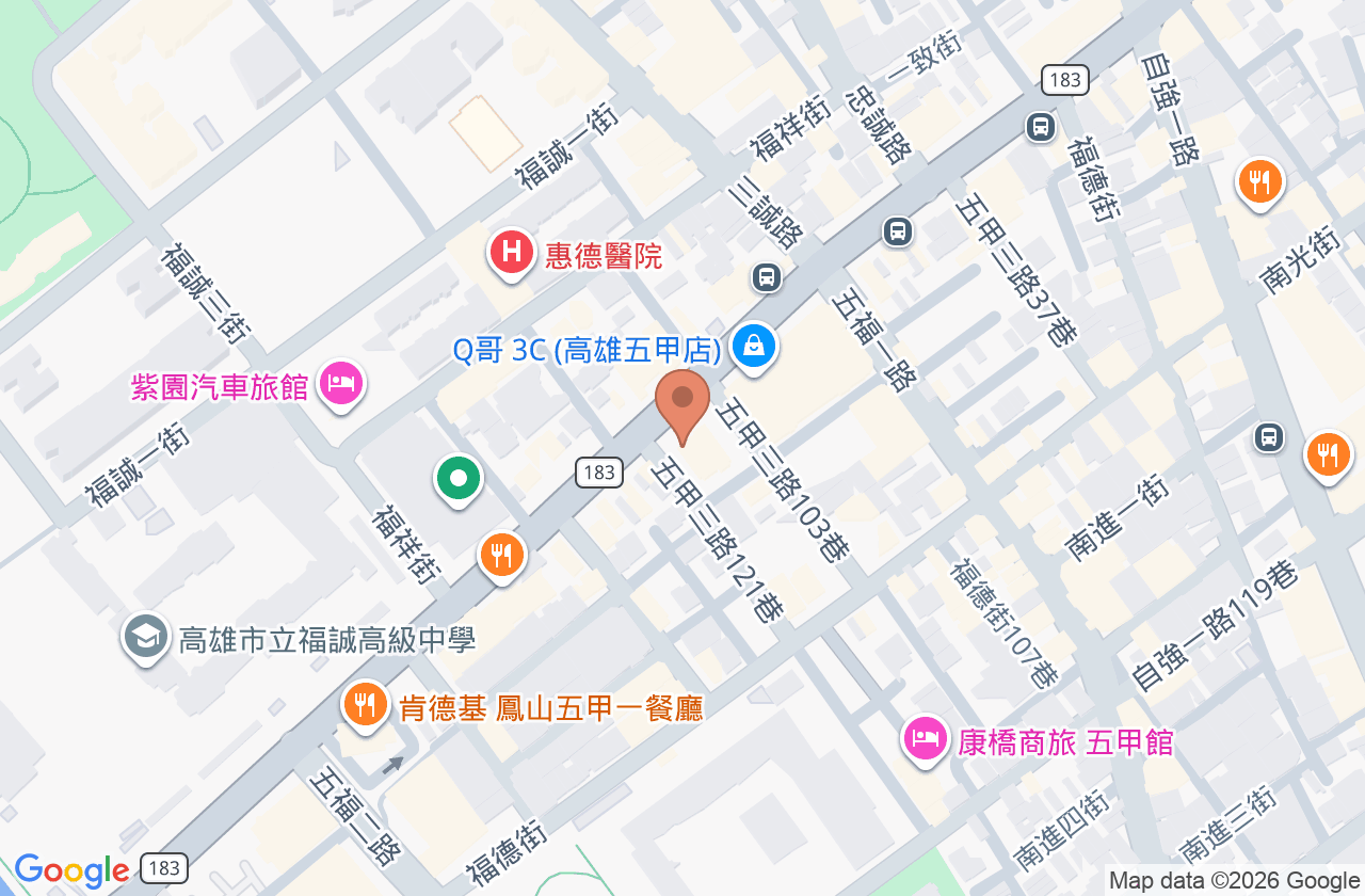 曾建森診所 位置地圖