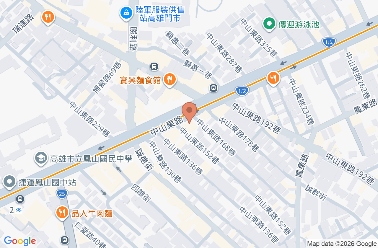 佑安耳鼻喉科診所 位置地圖