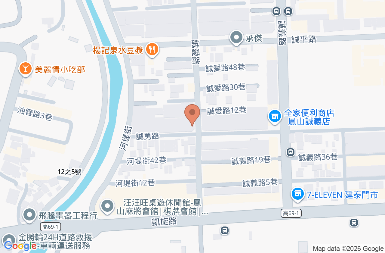 誠愛診所 位置地圖