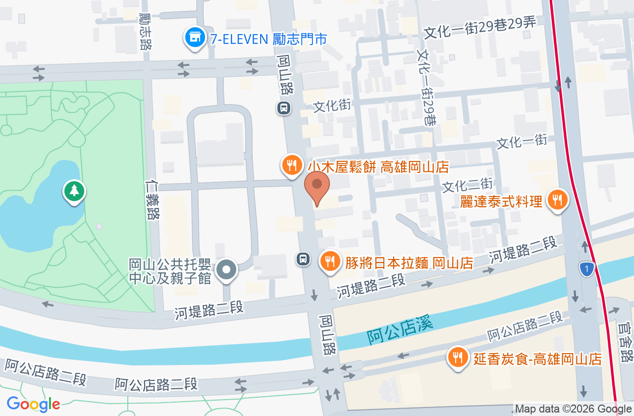 岡山身芯診所 位置地圖