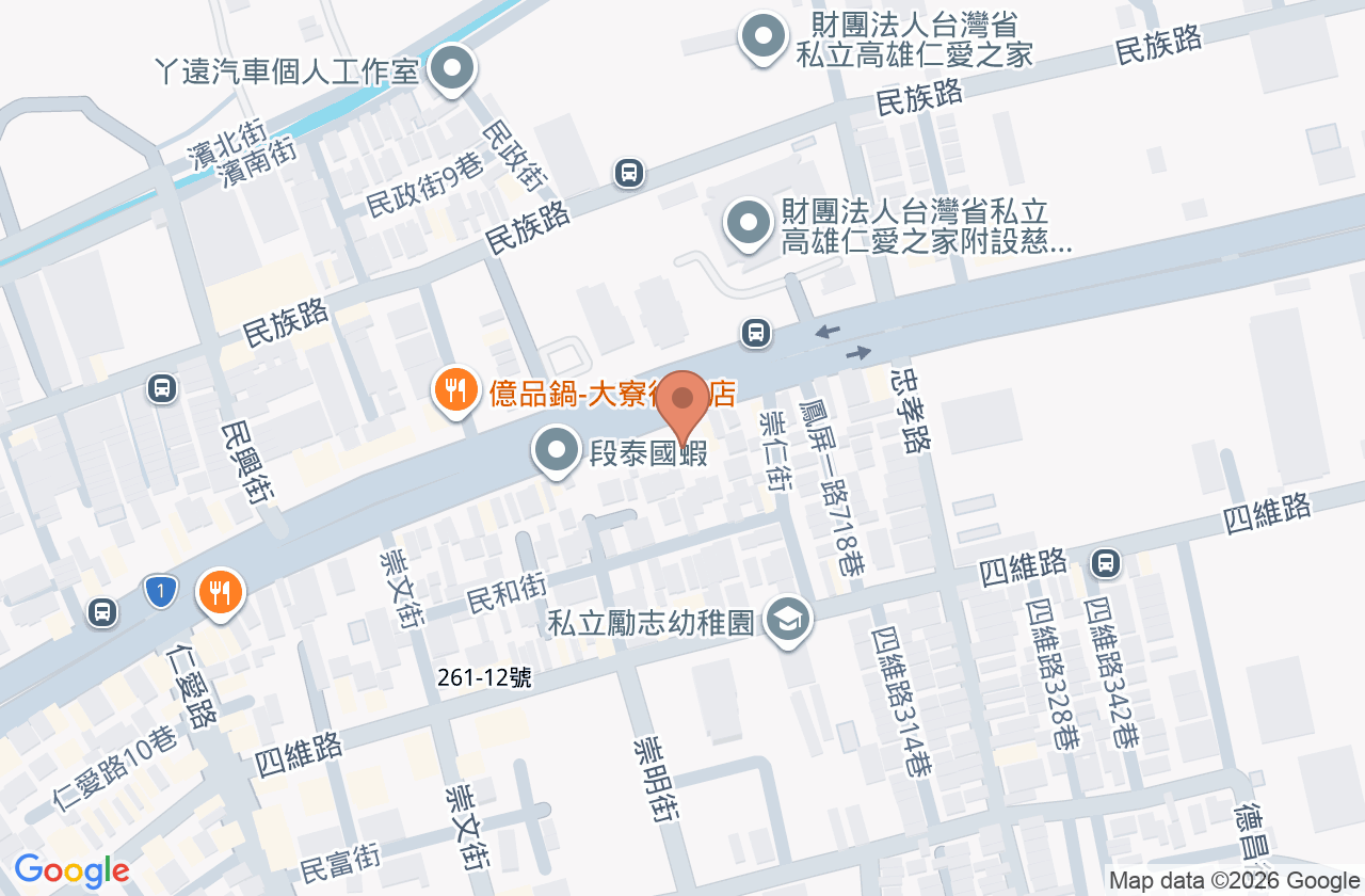 詠新耳鼻喉科診所 位置地圖