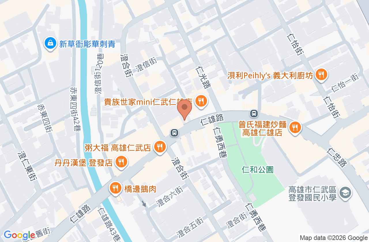 仁雄復健科診所 位置地圖