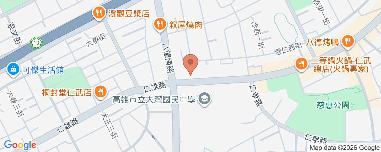 仁雄診所 位置地圖