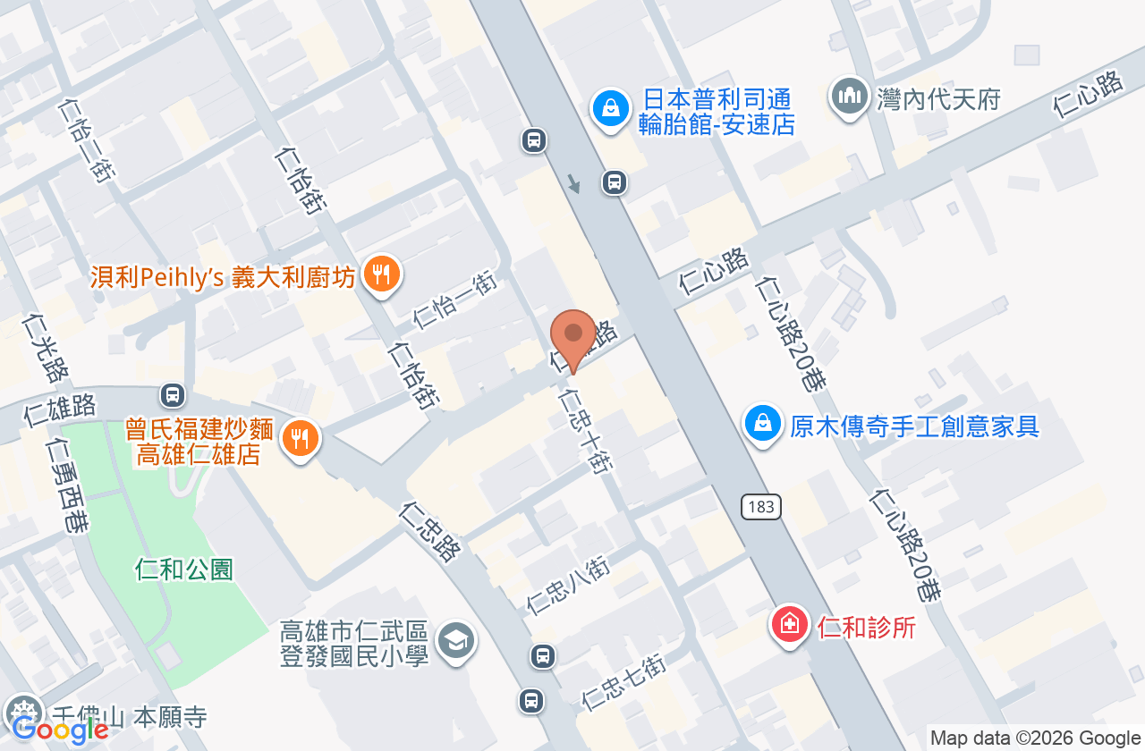 大林眼科診所 位置地圖