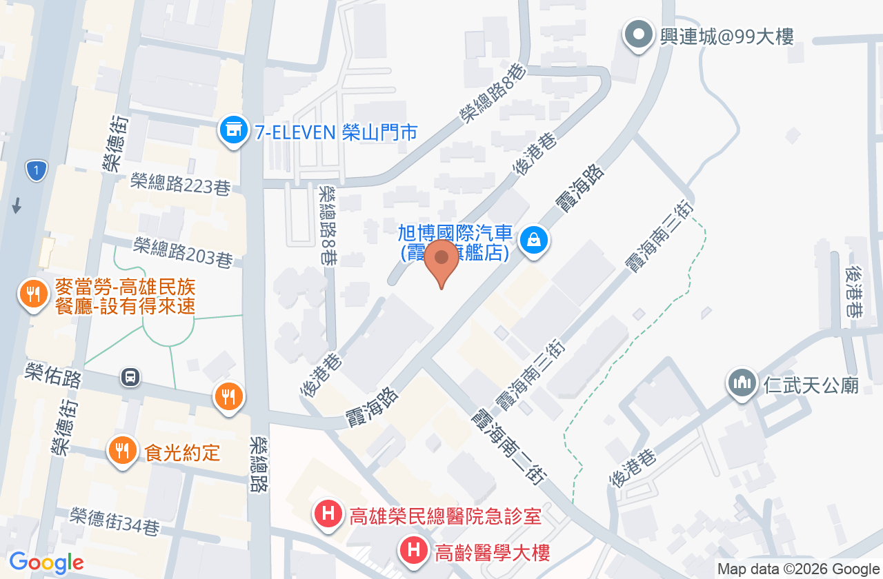 高仁診所 位置地圖