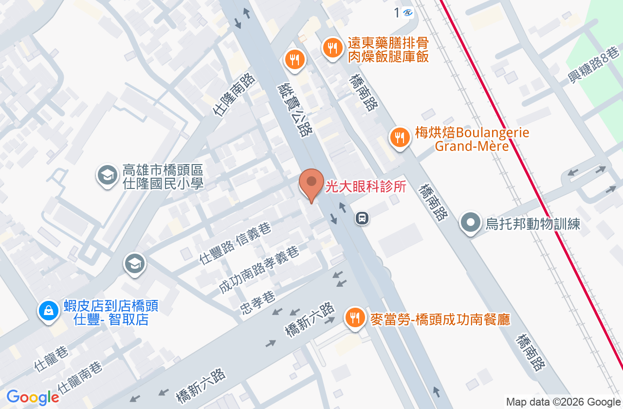 光大眼科診所 位置地圖