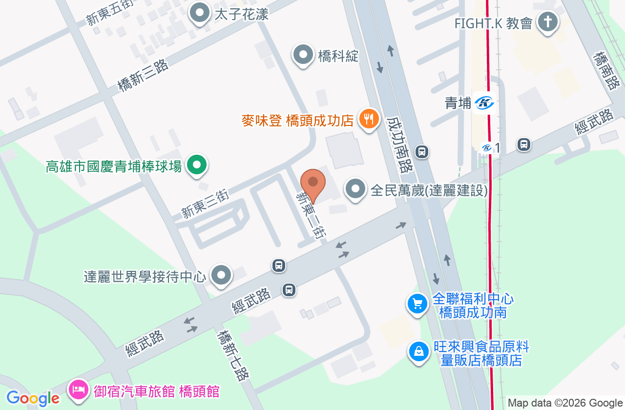 橋禾診所 位置地圖