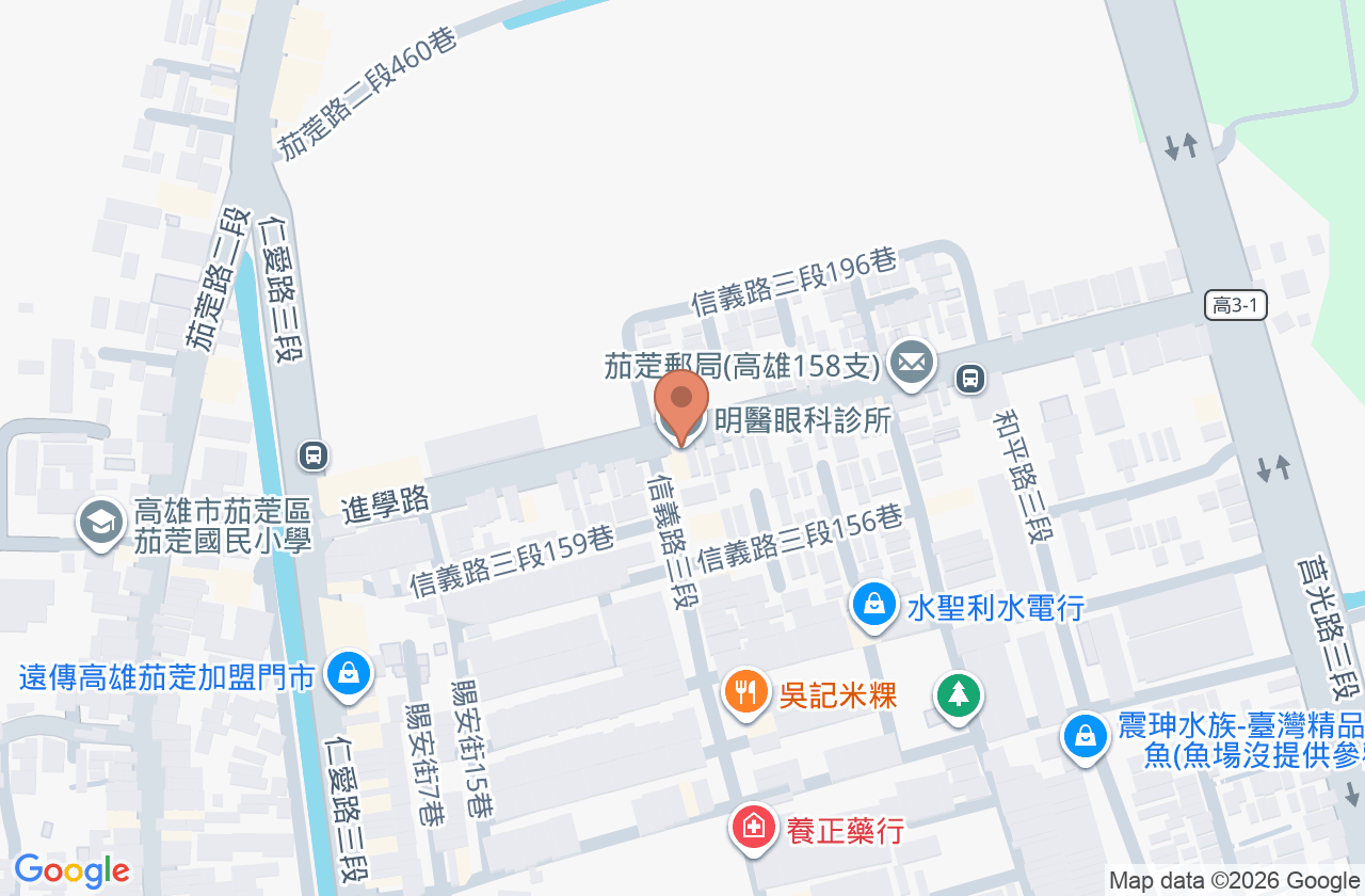 明醫眼科診所 位置地圖