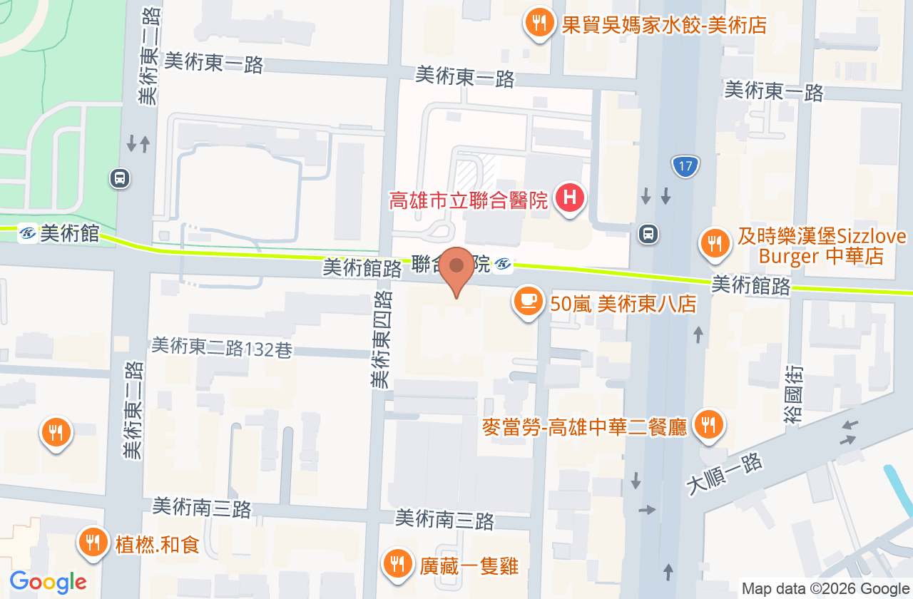 美術清華診所 位置地圖