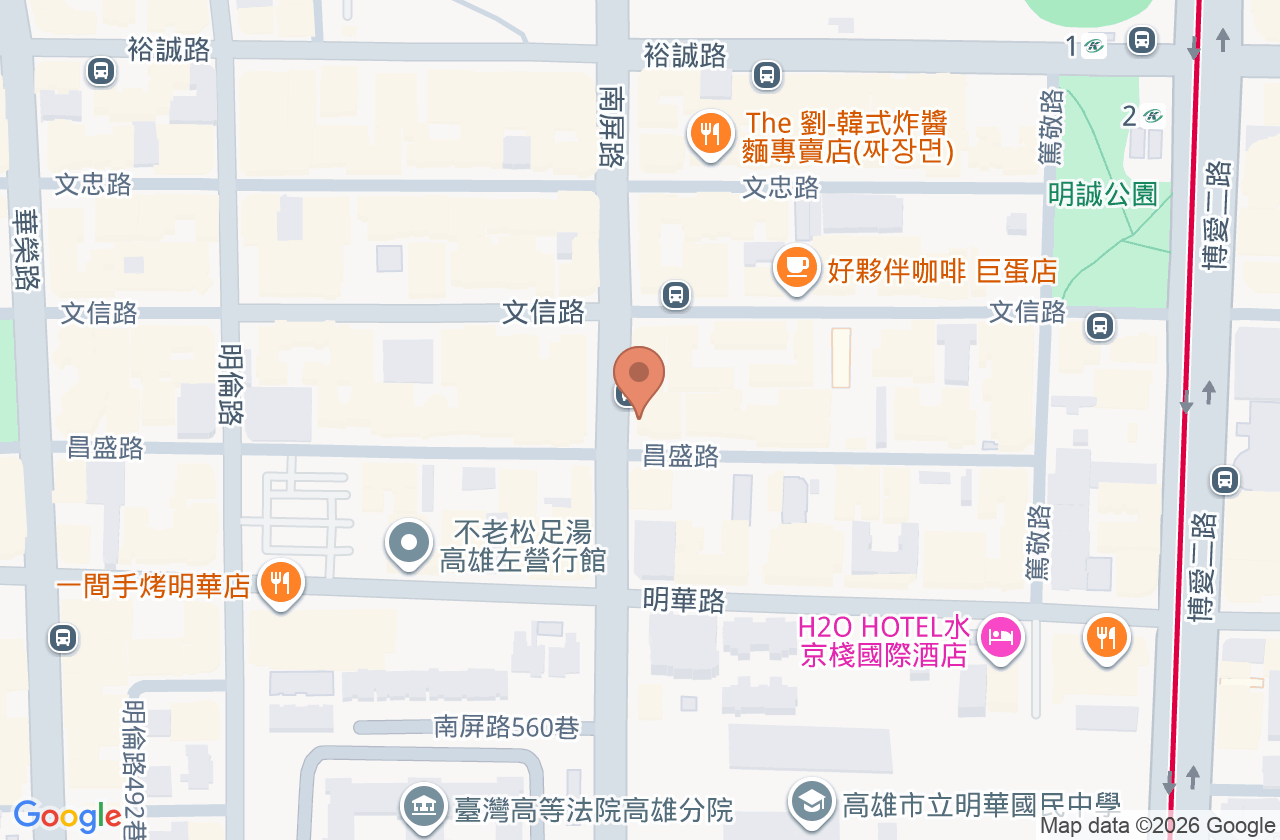 南屏柏沅診所 位置地圖