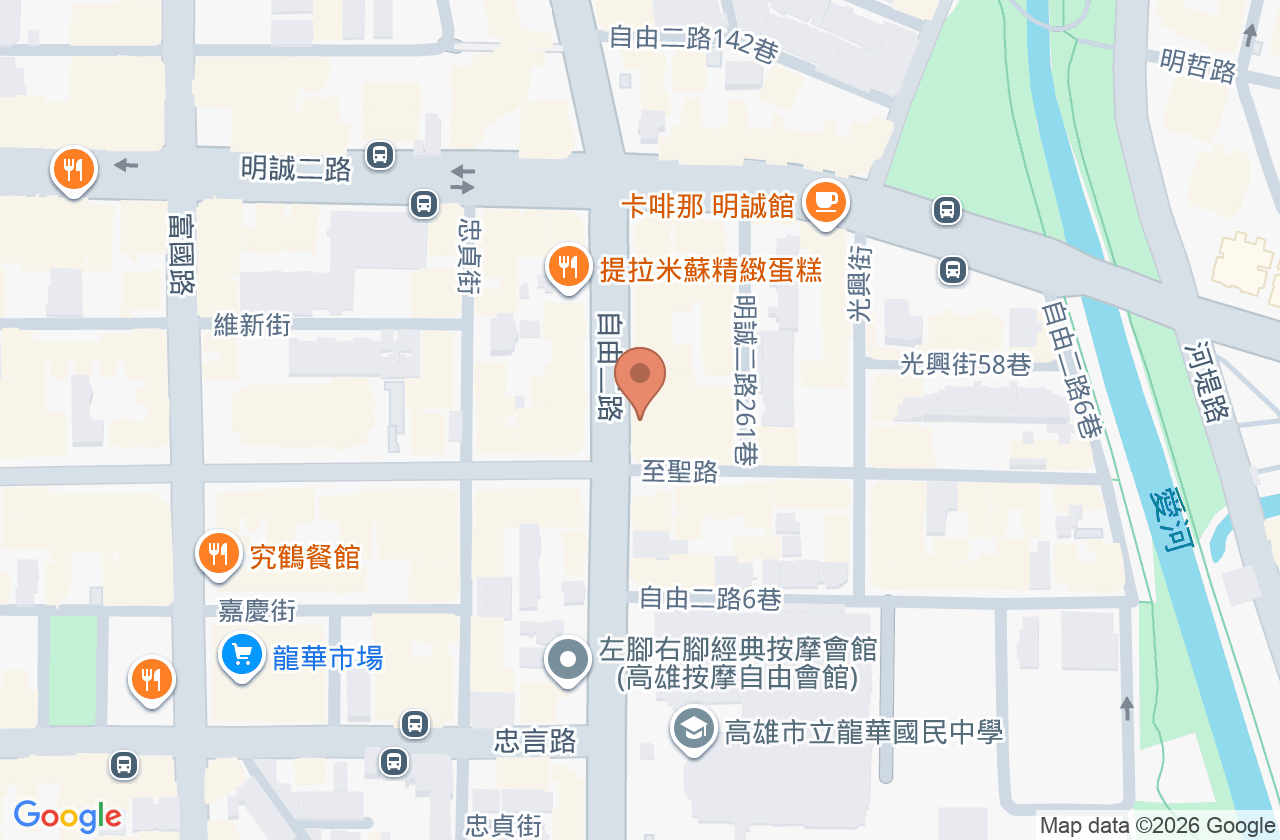 高雄諾貝爾眼科診所 位置地圖