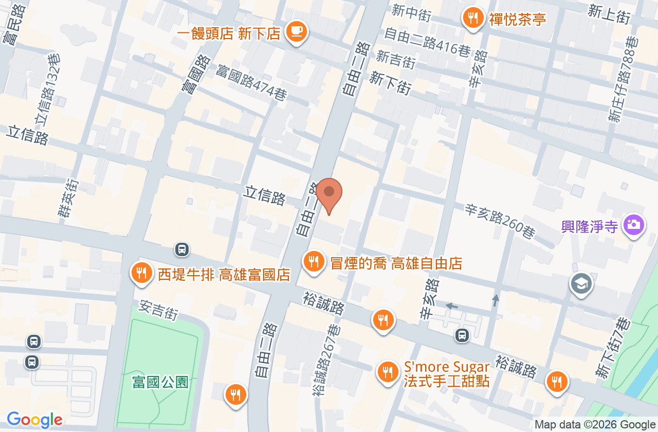 自由心胸診所 位置地圖