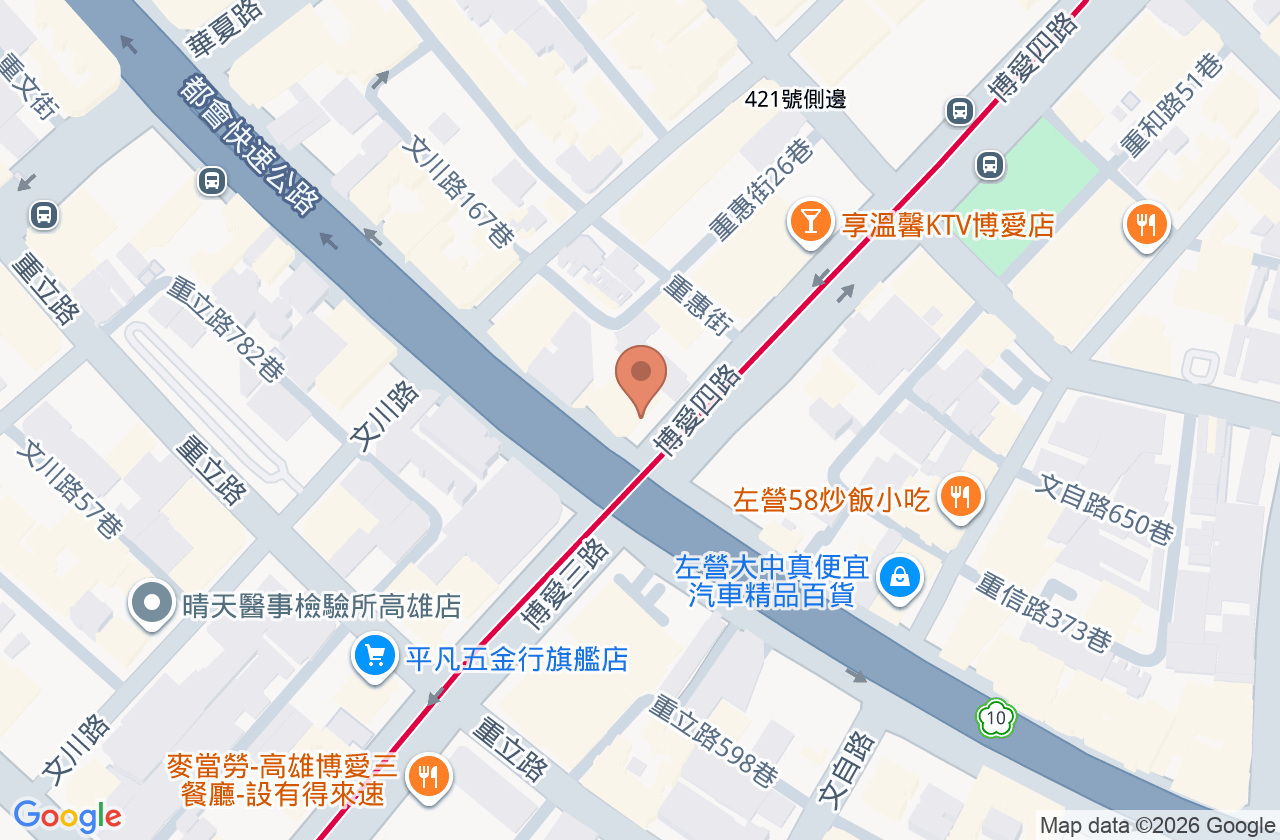 睛彩視界眼科診所 位置地圖