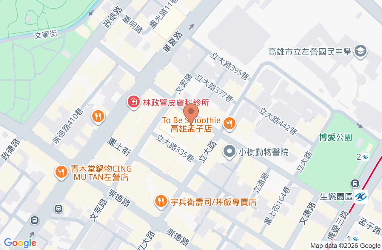 博愛喜月泌尿診所 位置地圖
