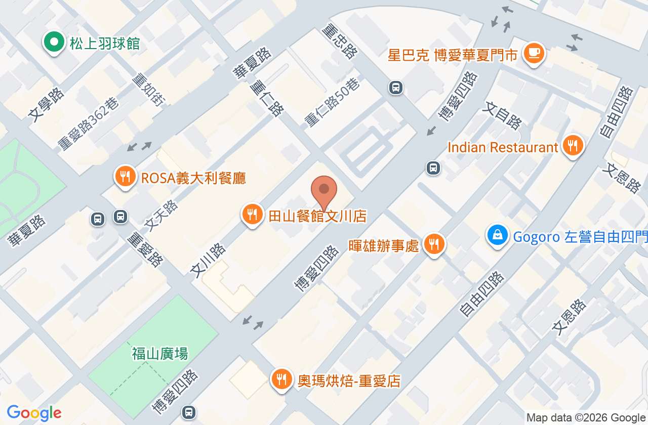 瑜光復健科診所 位置地圖