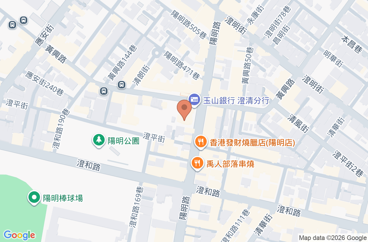 澄和骨外科診所 位置地圖