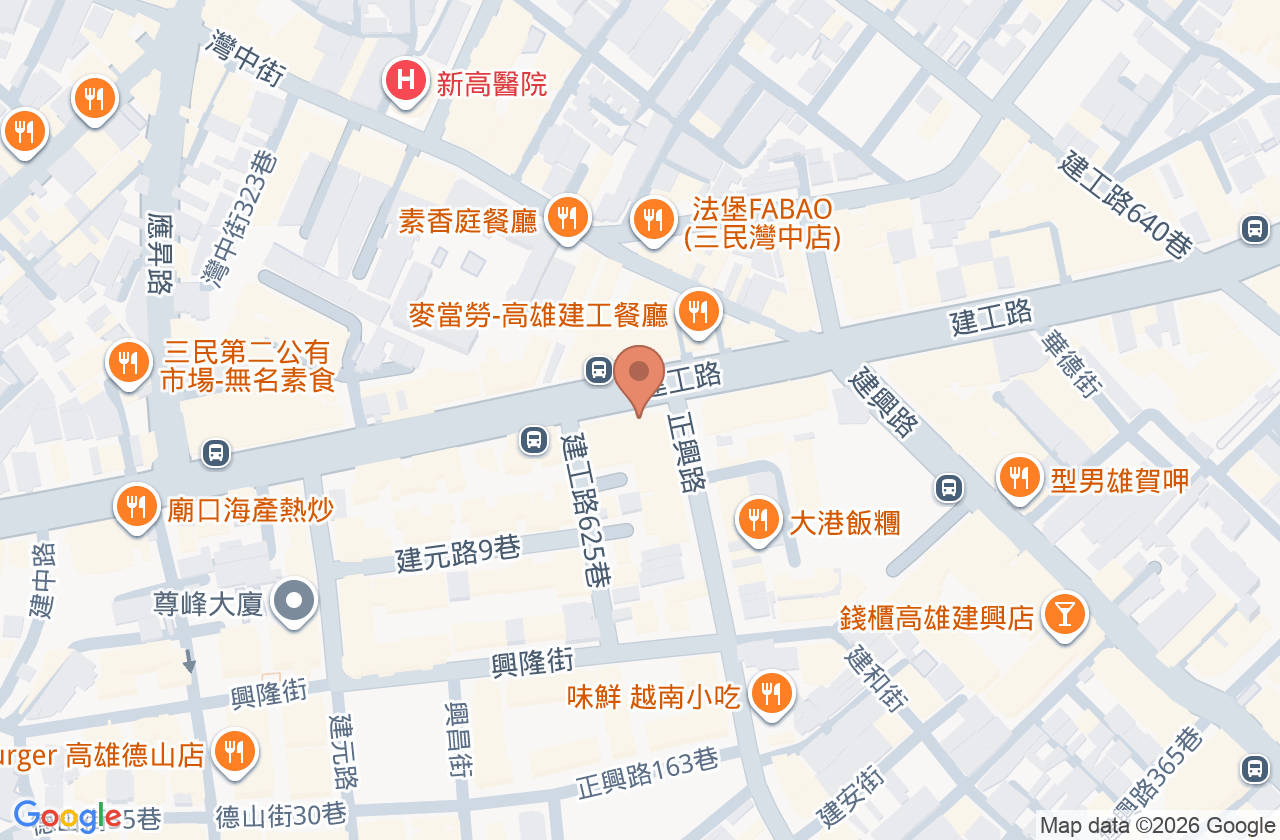 建工心喜診所 位置地圖