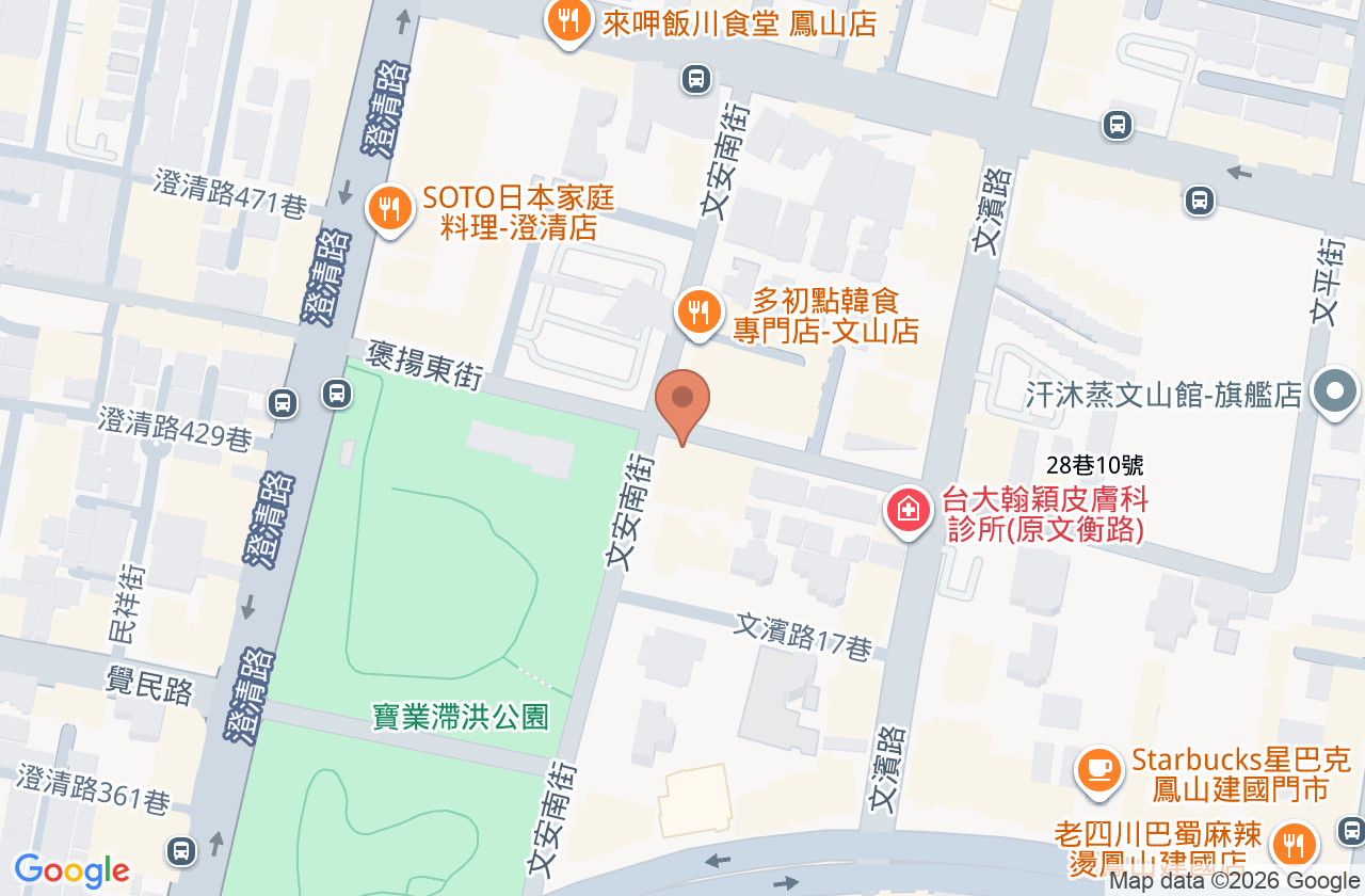 文山維格醫美診所 位置地圖