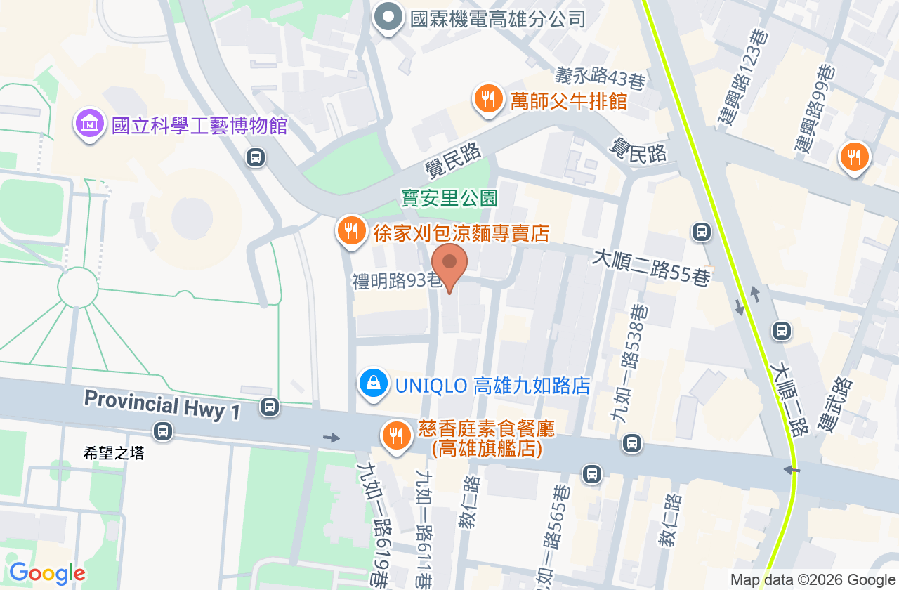鑫田骨科診所 位置地圖