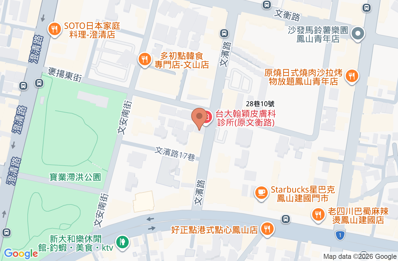 青聯診所 位置地圖
