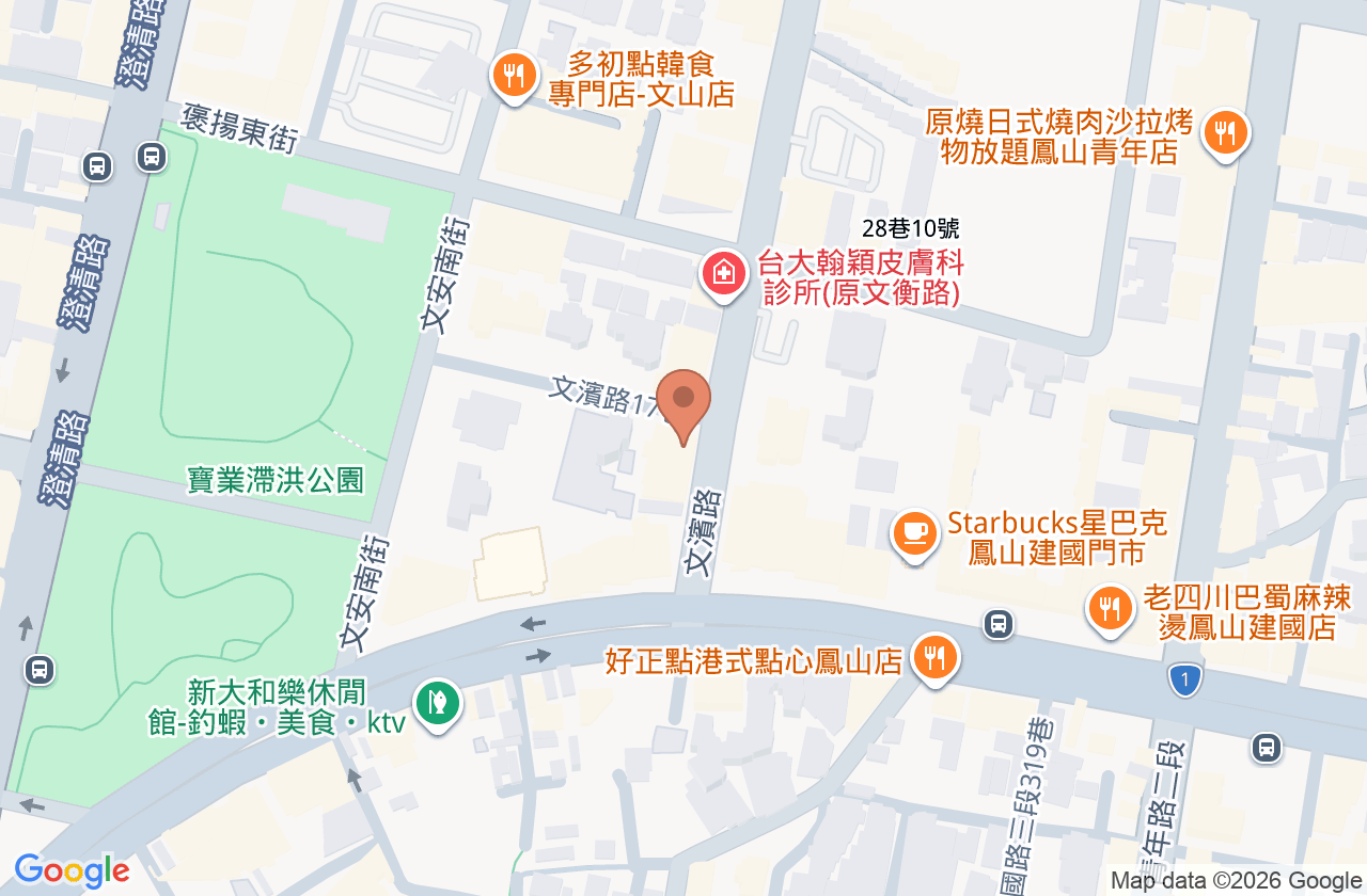 人一文山復健科診所 位置地圖
