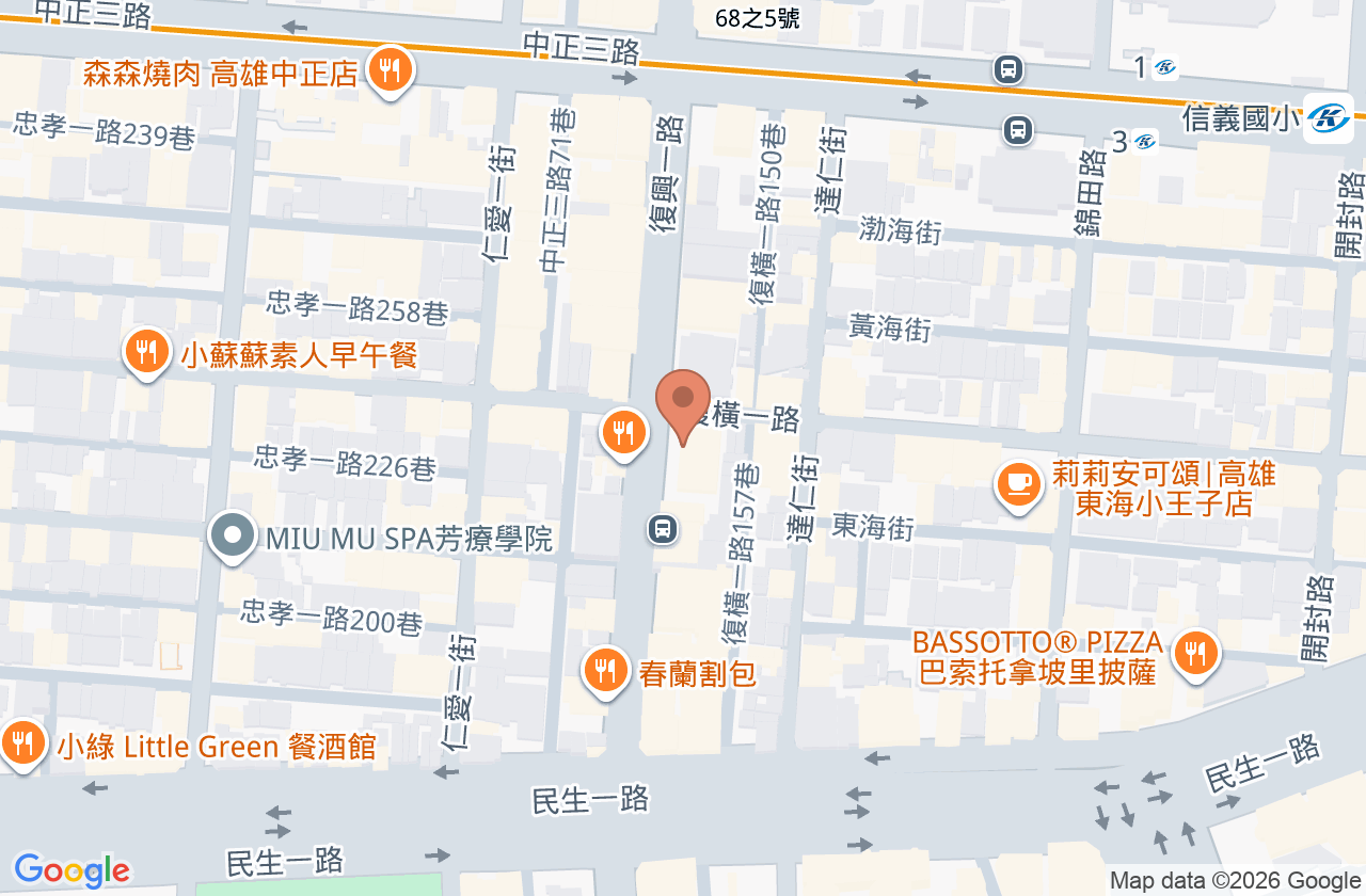 富芯診所 位置地圖