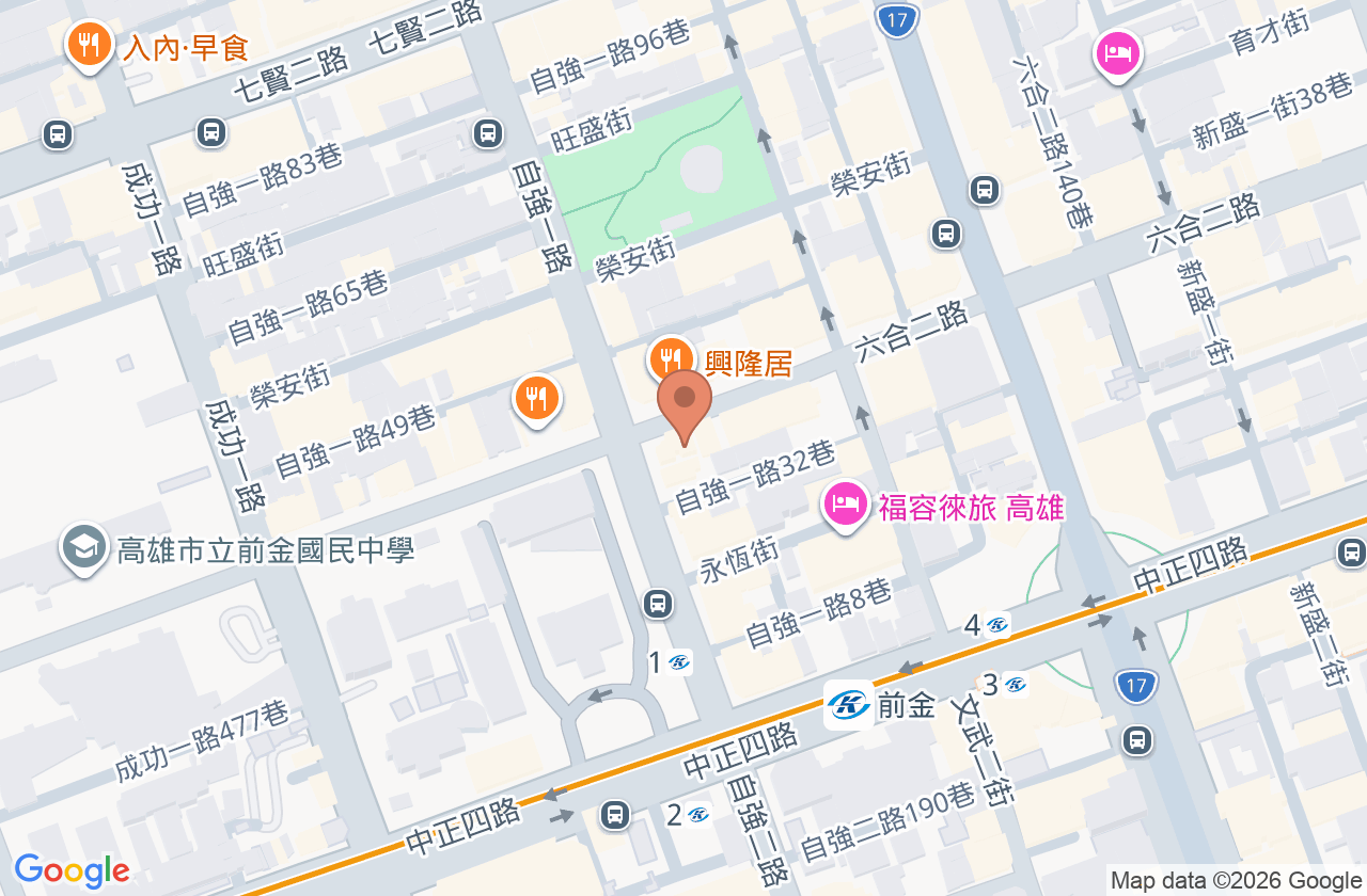 長光眼科診所 位置地圖