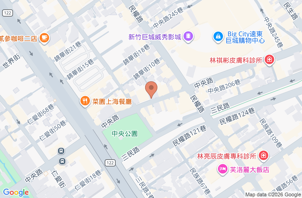 彭耳鼻喉科診所 位置地圖