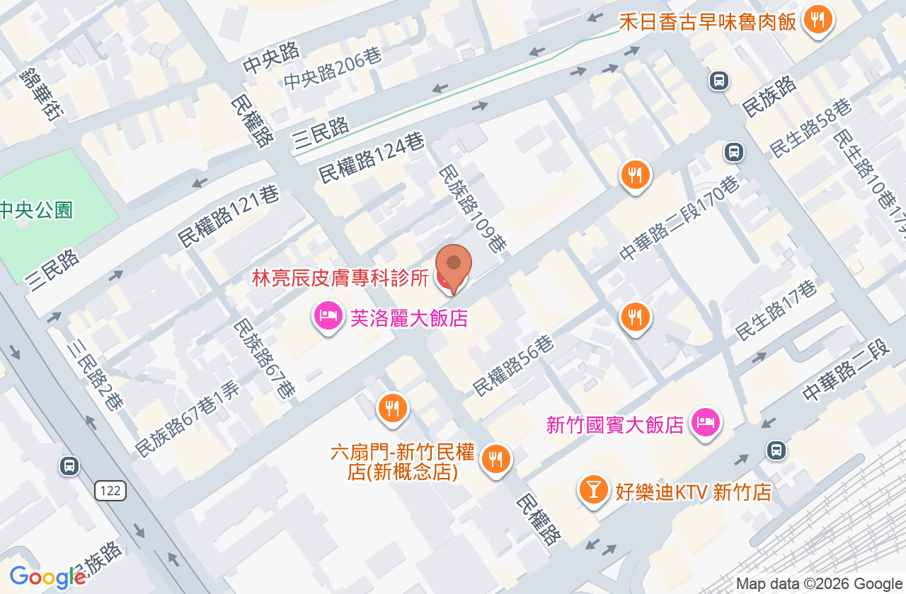林亮辰皮膚專科診所 位置地圖