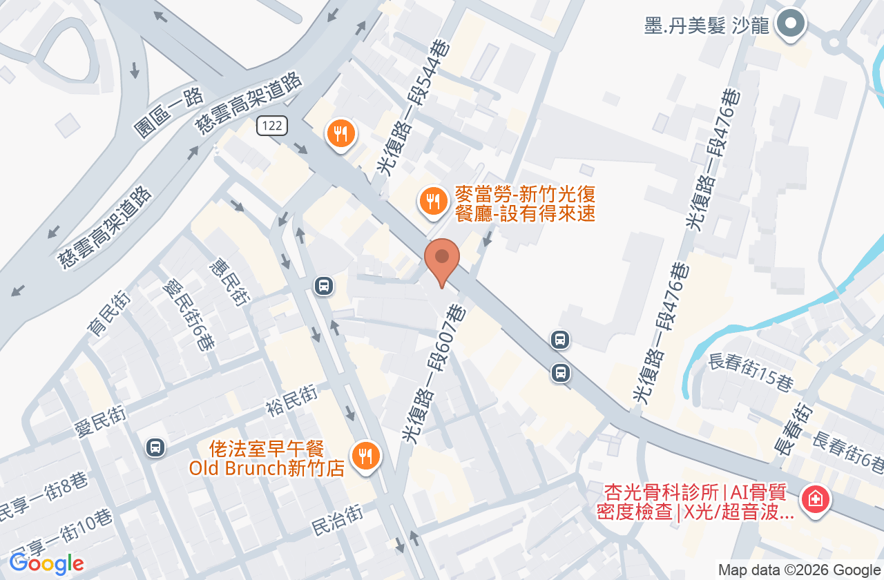 健美骨科診所 位置地圖