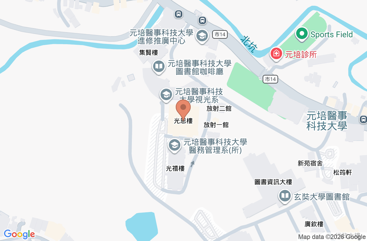 元培健康診所 位置地圖