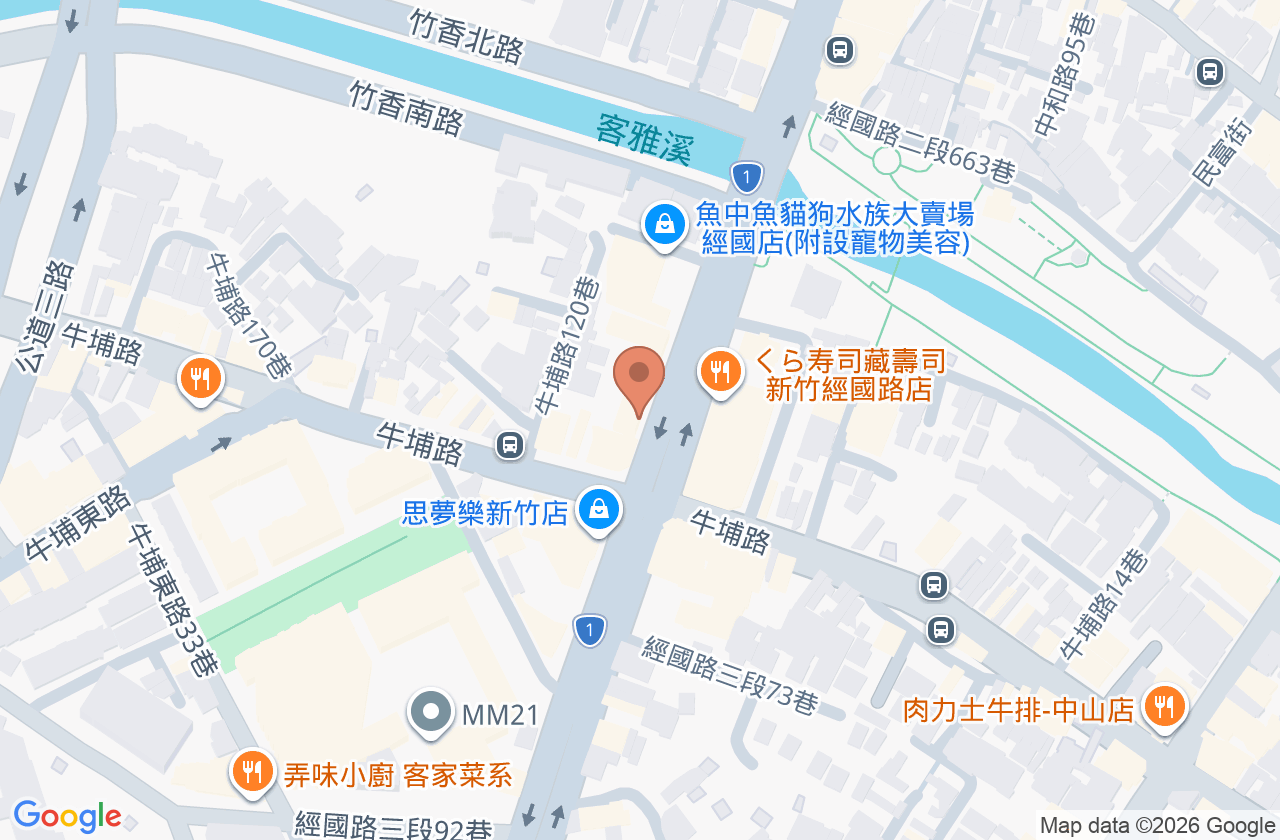 嘉軒耳鼻喉科診所 位置地圖