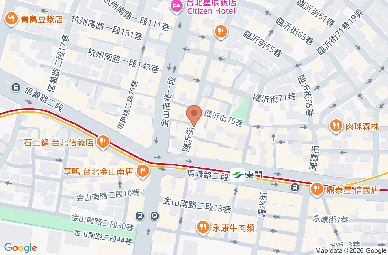 東門牙醫診所 位置地圖