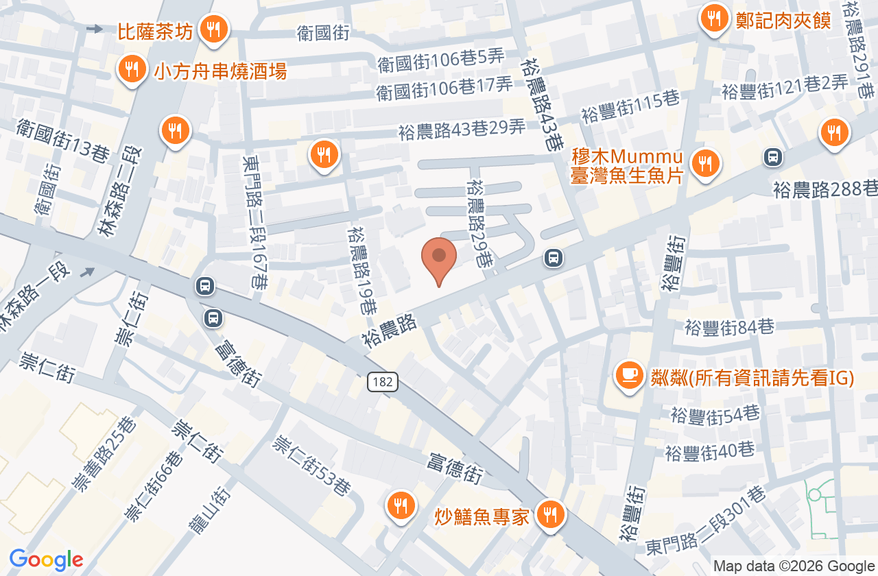 蕭耳鼻喉科診所 位置地圖