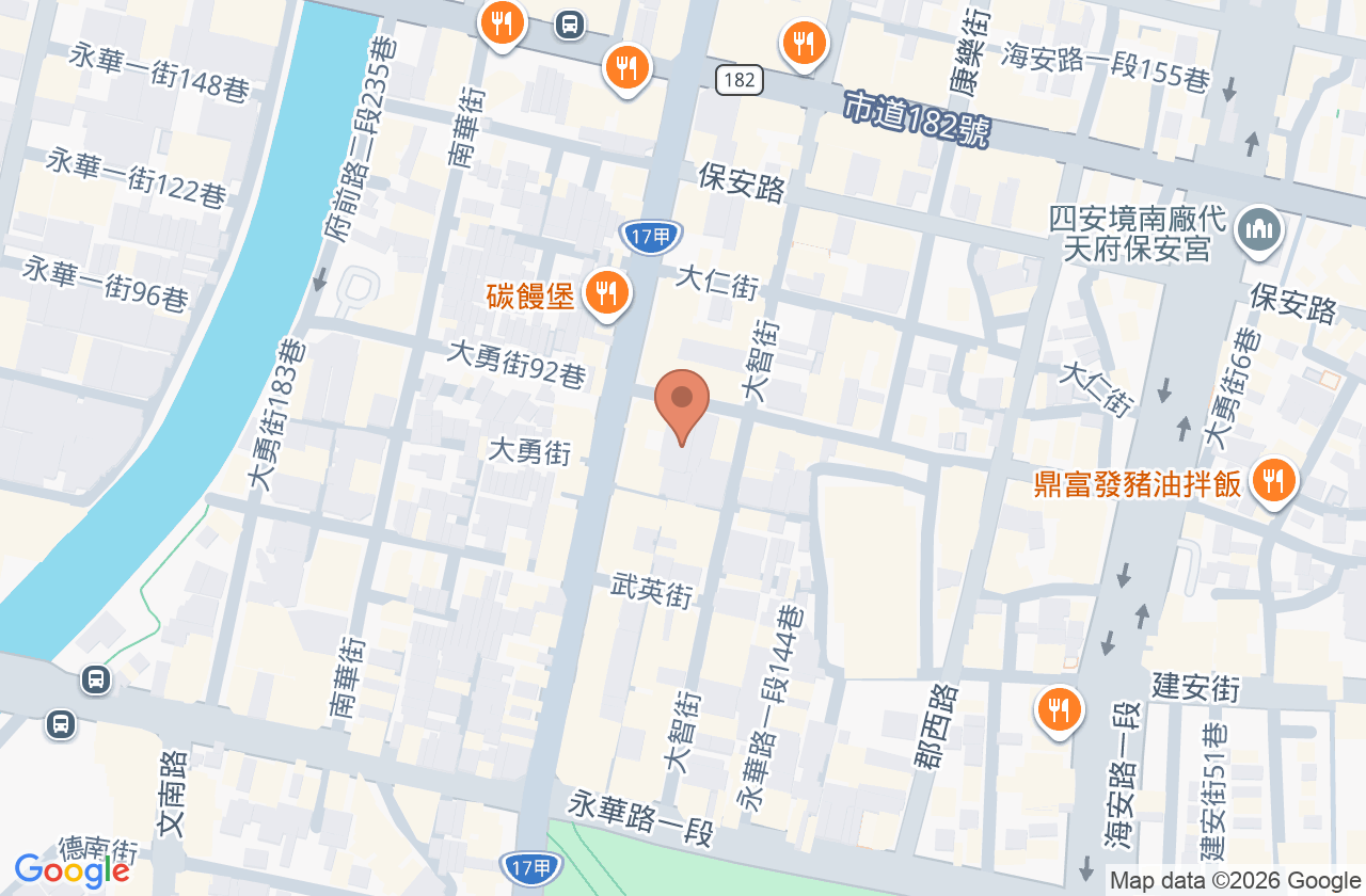 洪敏元耳鼻喉科診所 位置地圖
